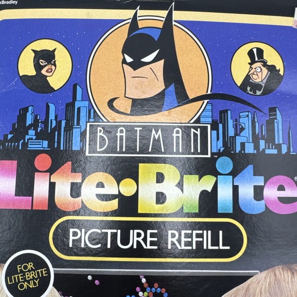 Vintage Batman Lite Brite REFILLS Milton Bradley DC‎ Comics Complete Unused 1992 - Picture 2 of 8